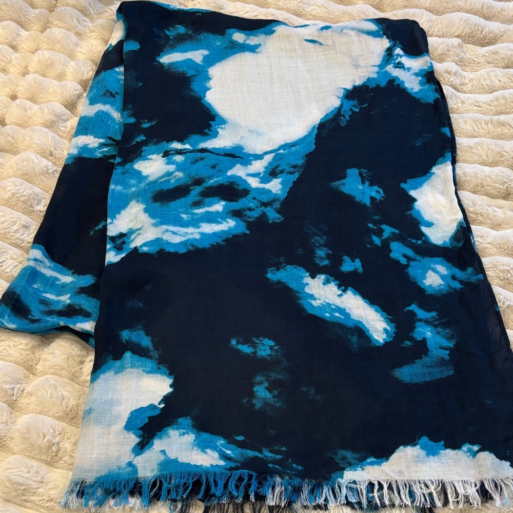 Kate Spade Navy and Sky Blue Women's Scarf